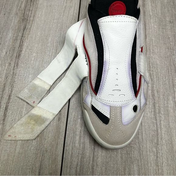 Kenzo Paris Sonic White Velcro Chunky Luxury Designer Sneaker Men Size 11 EUR 45 - Picture 10 of 14